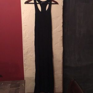 Black Sparkle & Fade Racerback Maxi Dress